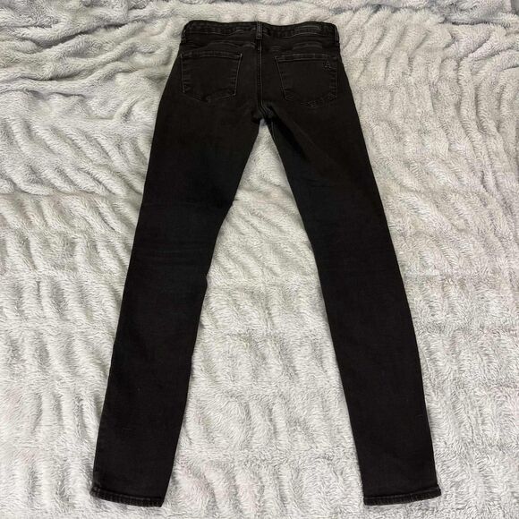 Articles of Society Jeans Women 24 Skinny Classic Black Stretch Denim Grunge Emo - Picture 2 of 12